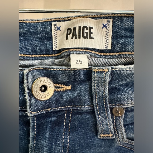 PAIGE Verdugo Piping ankle jeans size 25 in beautiful condition - Picture 2 of 5